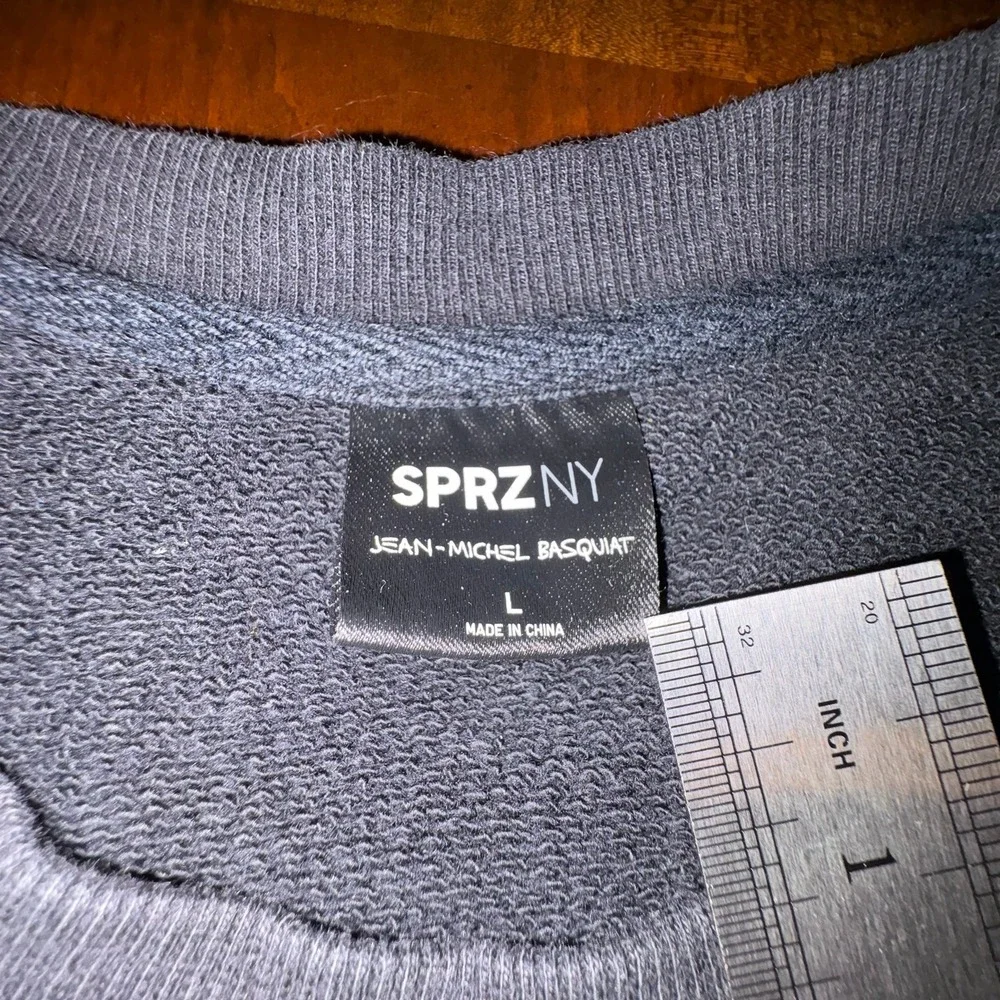 Basquiat SPRZ NY Crewneck‎ Sweatshirt Large Black Art Streetwear